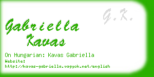 gabriella kavas business card